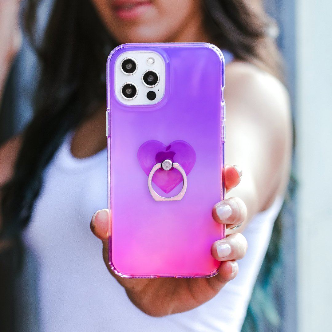 Violet Ombre iPhone Case - Trendy Gradient Color Protective Cover for iPhone 11, 12, 13, 14 - Perfect for Everyday Use, Travel & Fashion Accessories