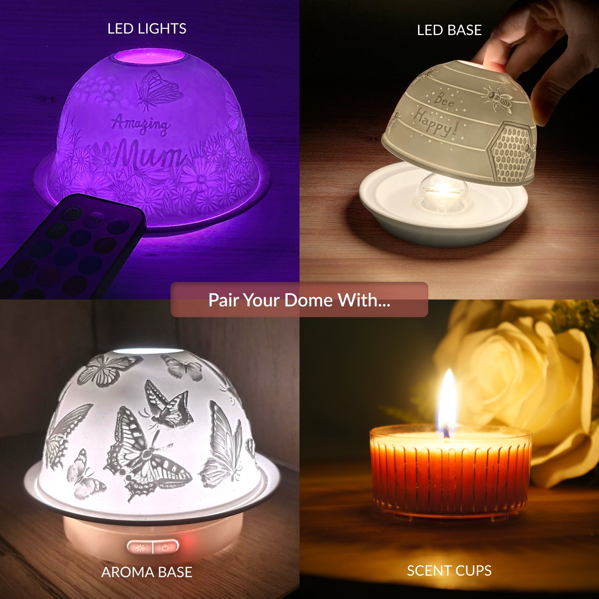 Highland Cow Candle Holder - Glass Tealight Dome for Home Decor, Gifts, and Romantic Ambiance | Perfect for Weddings, Parties, and Cozy Evenings