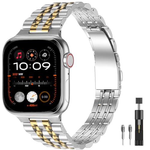 Thin Metal Band, Silver/Gold