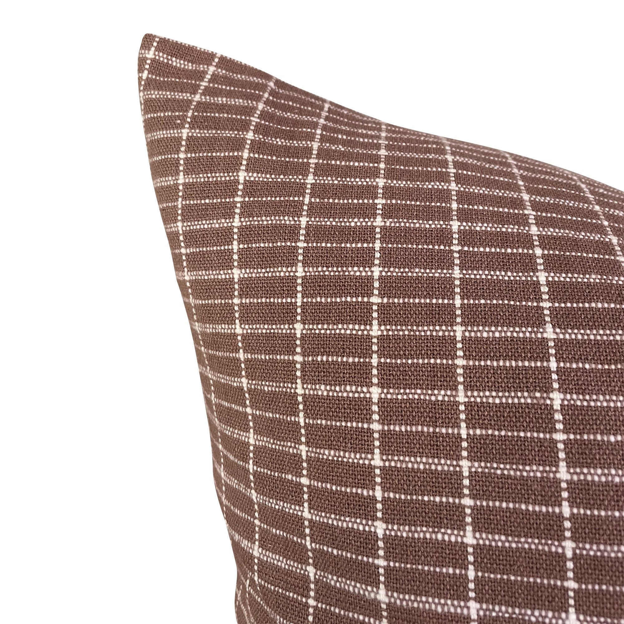 READY TO SHIP Kufri Hiroki Designer Pillow in Dusty Mauve - Luxury Throw Pillow for Sofa, Bed & Home Decor - Perfect for Living Room, Bedroom & Nursery