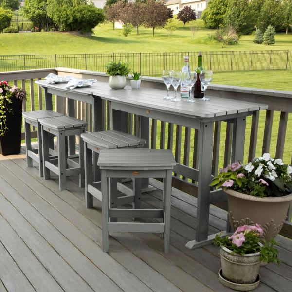 Lehigh 6-Piece Counter Height Balcony Patio Set - Outdoor Dining & Relaxing Furniture for Small Spaces