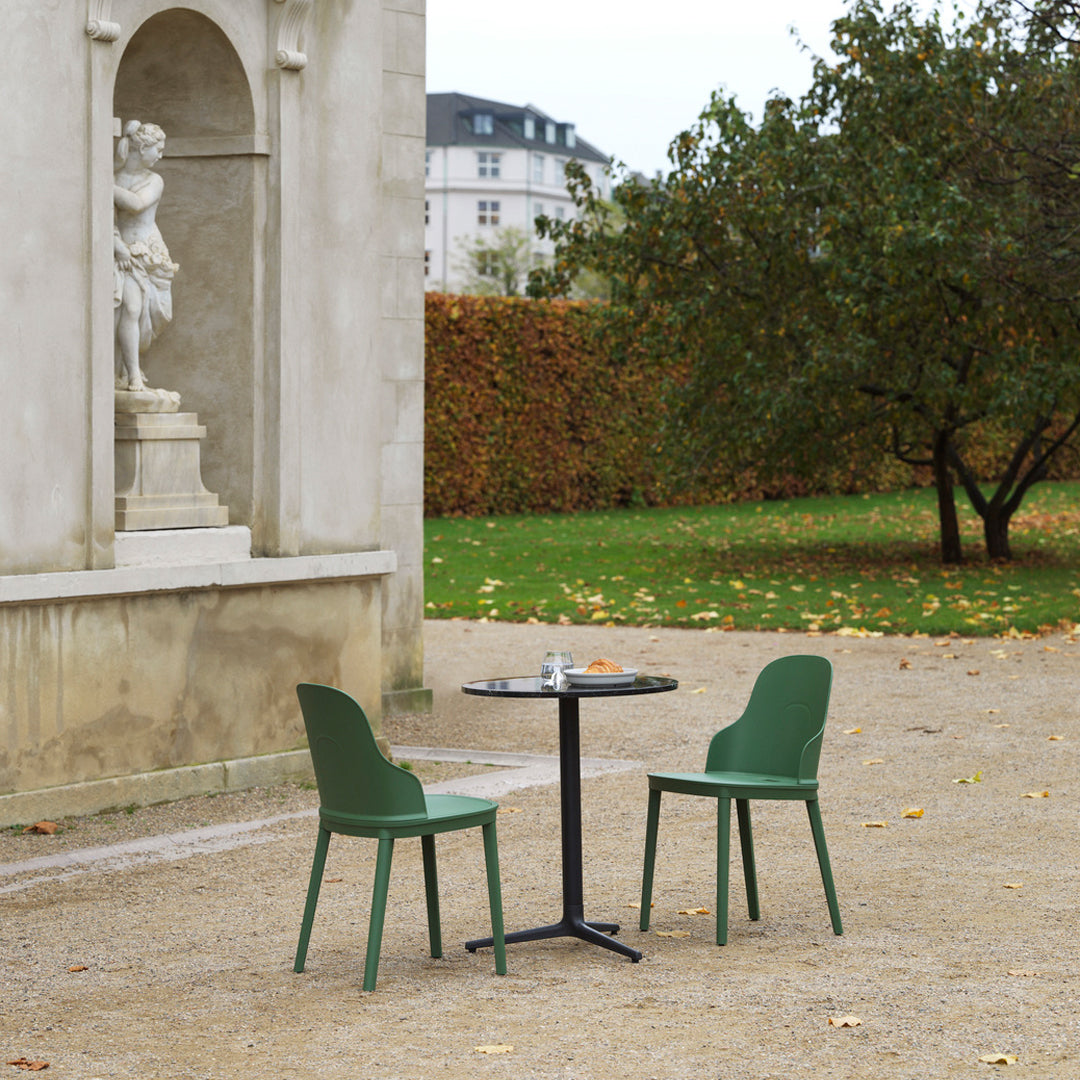 Allez Outdoor Dining Chair - Lightweight Patio Chairs for Backyard, Garden, Poolside & Restaurant - Weather-Resistant Aluminum Bistro Seating