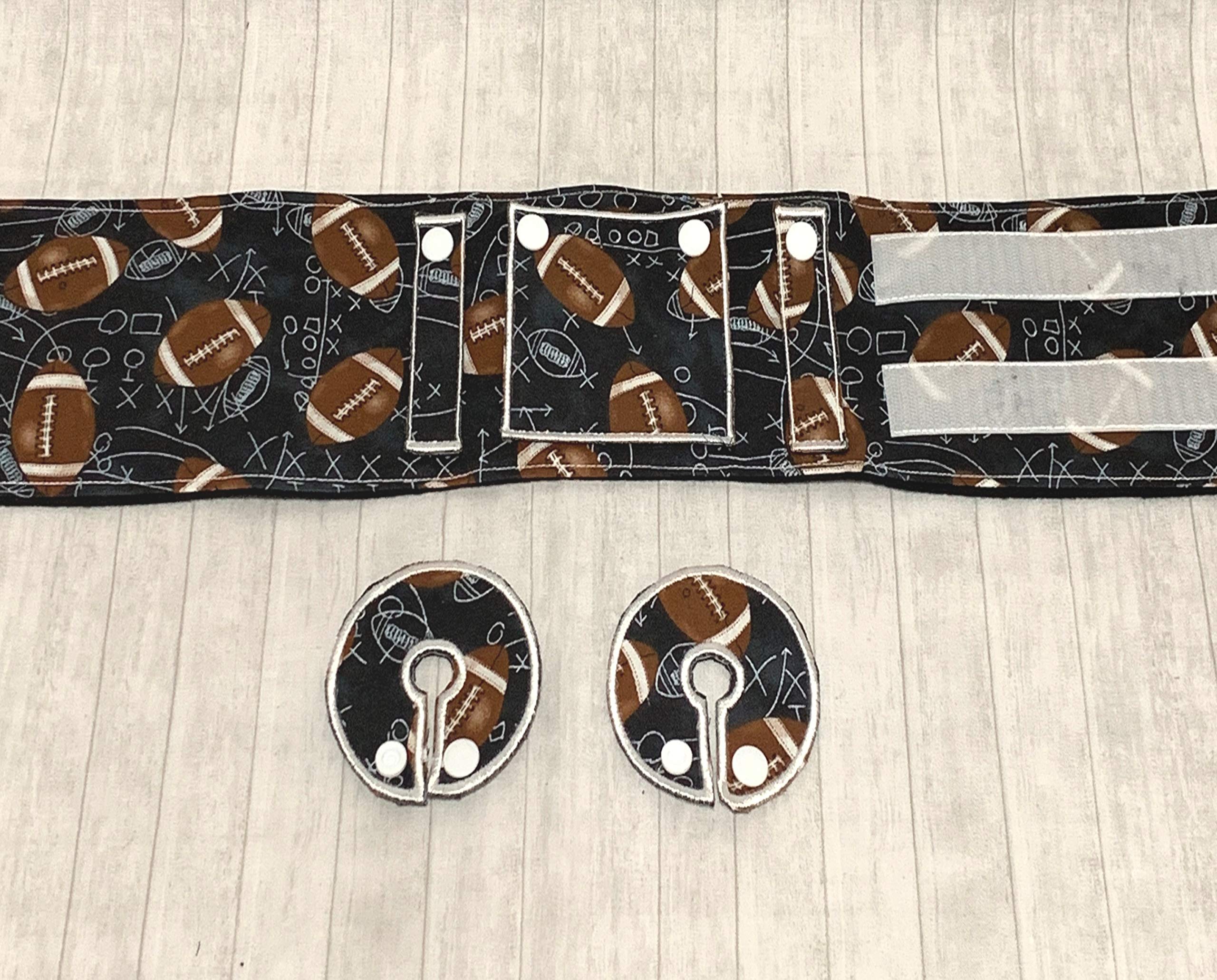 Football Sports G Tube Belt - Adjustable Waist Pack for Running, Hiking & Training - Perfect for Athletes & Outdoor Enthusiasts