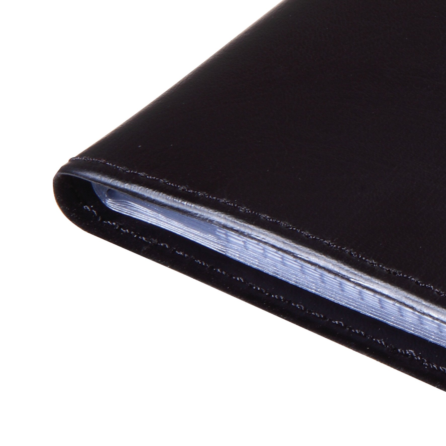 Premium VZ172 Leather-Look Card Holder Wallet - Holds 192 Credit Cards, Business Cards & IDs - Slim RFID Blocking Organizer for Men & Women - Perfect for Travel, Office & Everyday Use (Black)