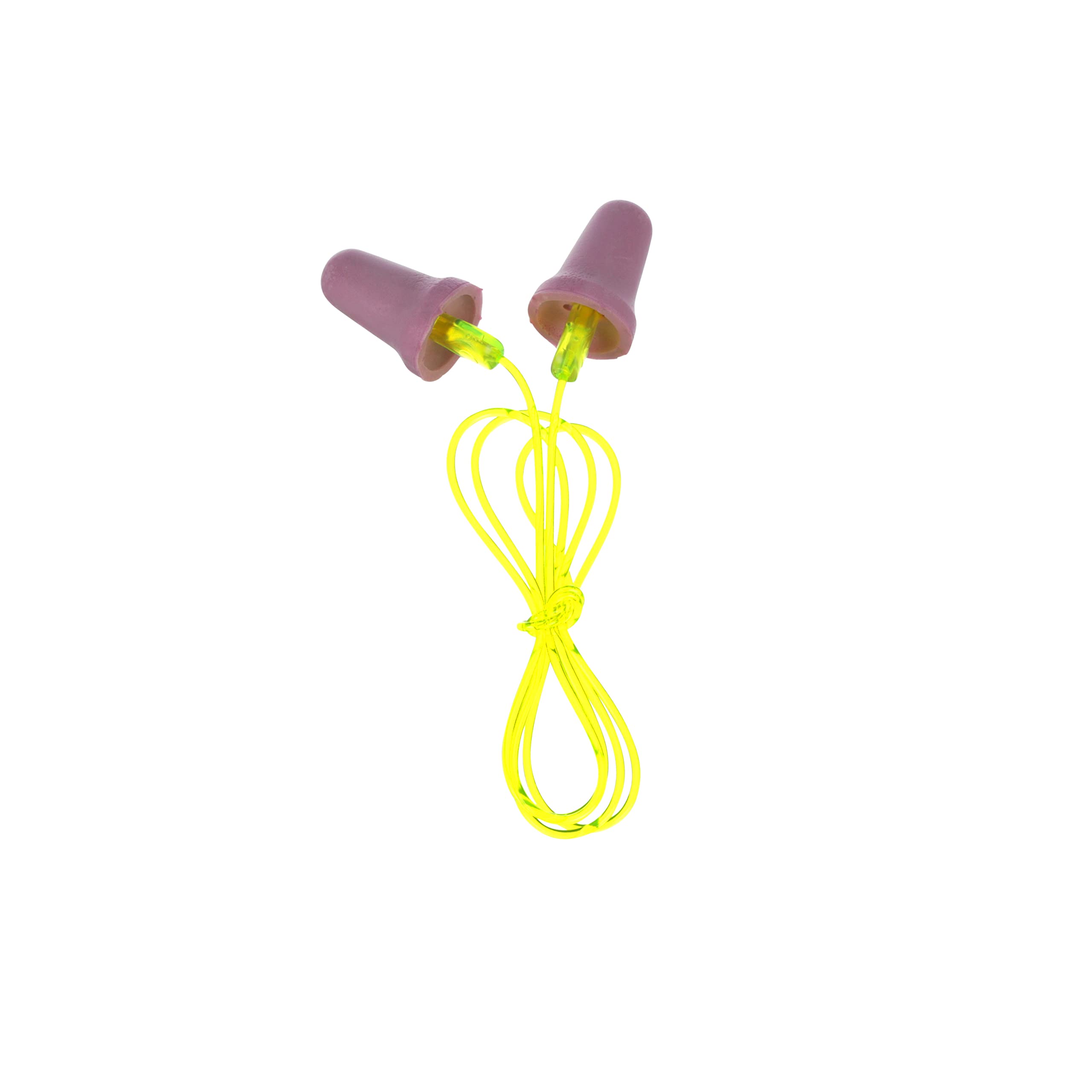 3M No-Touch Push-to-Fit Earplugs P2001 with Cord - Noise Reduction for Sleeping, Studying & Work - Comfortable Hearing Protection for Construction, Travel & Concerts