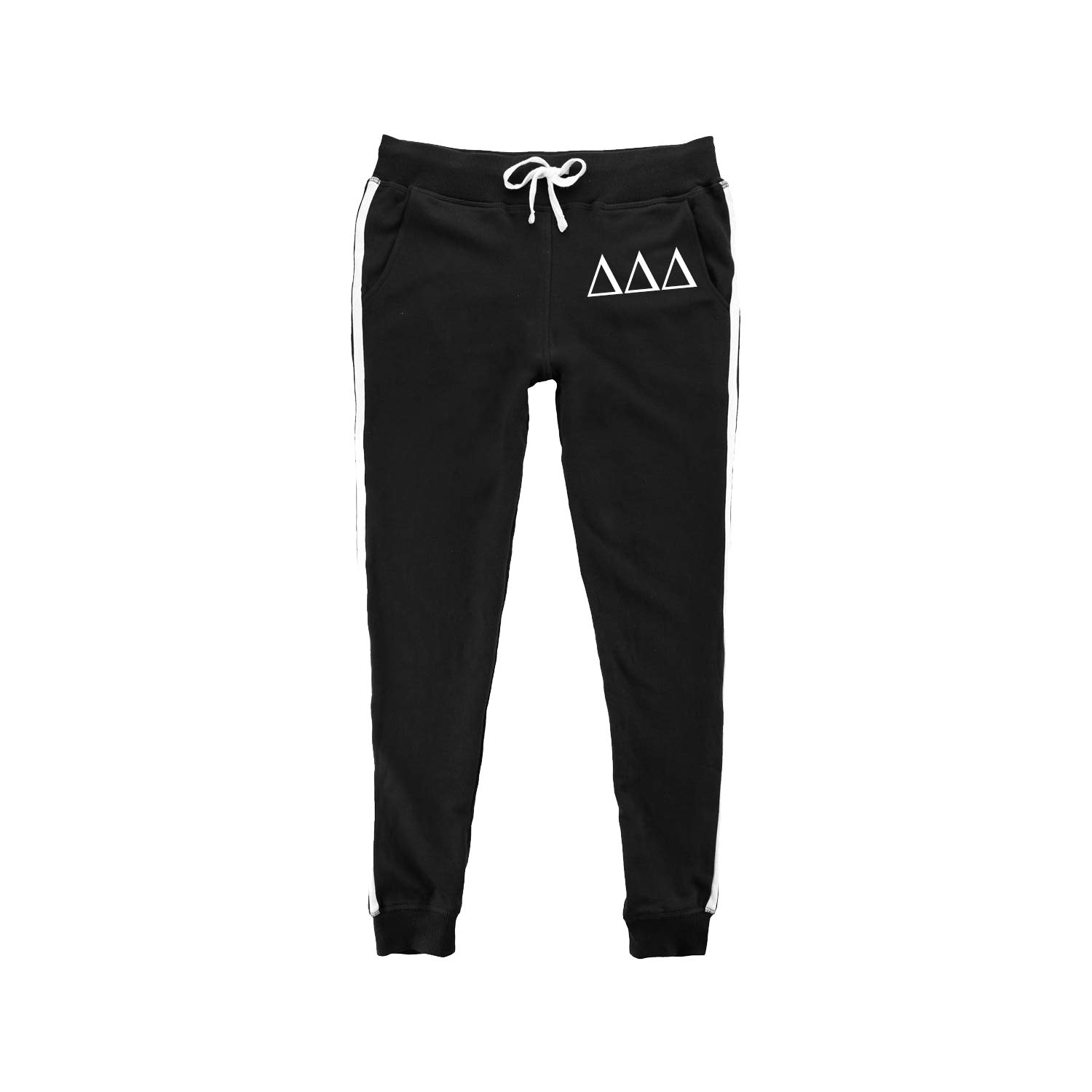 Tri Delta French Terry Sweatpants - Comfortable Delta Delta Delta Stadium Jogger Pants for Women | Perfect for Lounging, Workouts & Sorority Events