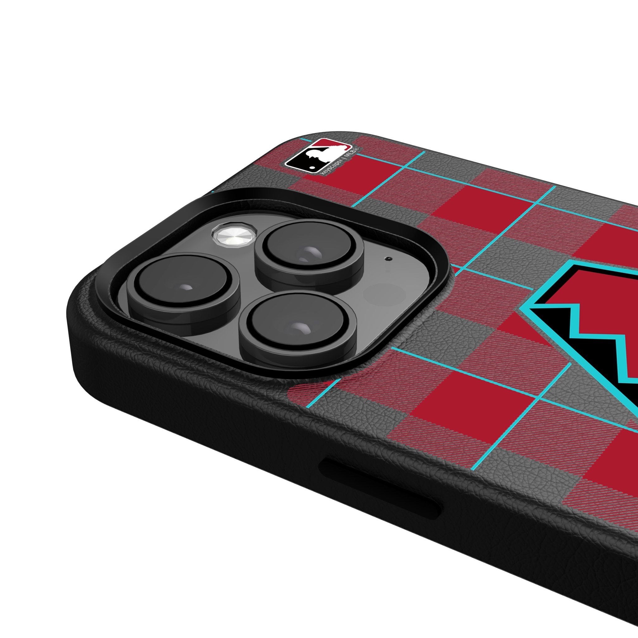 Arizona Diamondbacks Plaid MagSafe Compatible iPhone Case for Apple iPhone 15/14/13/12 Pro Max - Durable Protective Cover for Baseball Fans, Perfect for Game Day & Everyday Use