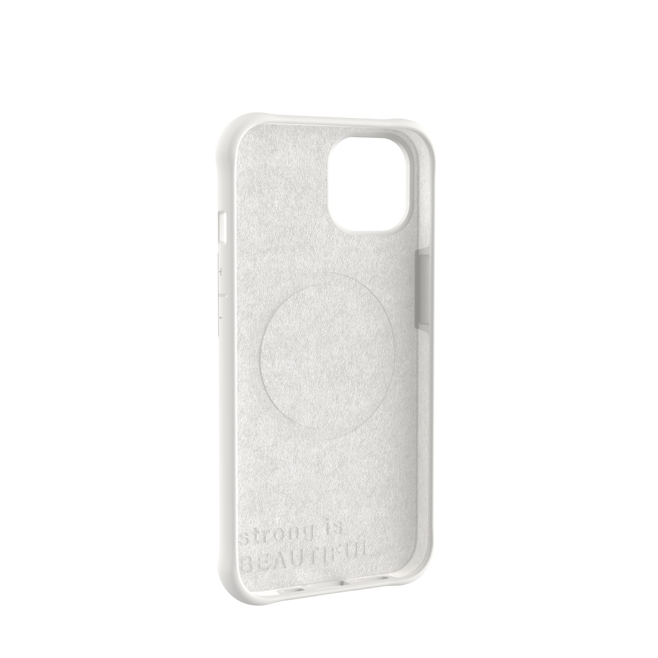 UAG Designed for iPhone 13 Case - Slim Fit Lightweight Protective Cover with MagSafe Compatibility | 6.1 Inch Screen | Impact Resistant & Antimicrobial | White Marshmallow DOT Design | Perfect for Daily Use, Travel & Outdoor Activities