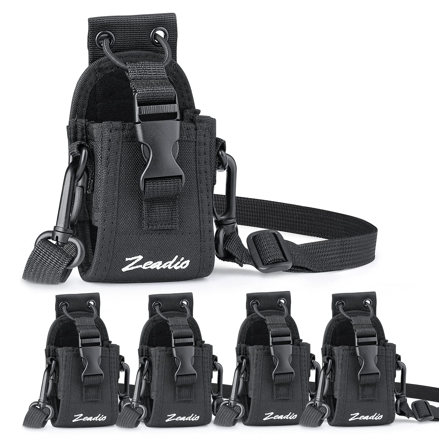 Zeadio Multi-Function Pouch Case Holder for GPS, Phone & Two-Way Radio - Durable Protective Cover (ZNC-A, 5-Pack) - Perfect for Outdoor Adventures, Hiking, Camping & Emergency Preparedness