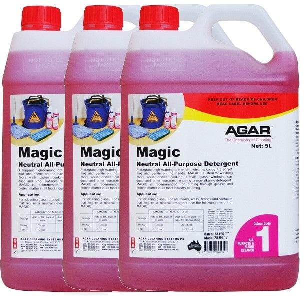 Agar Magic Neutral High Foaming All Purpose Detergent - Powerful Cleaning for Kitchen, Bathroom & Laundry | Safe for All Surfaces