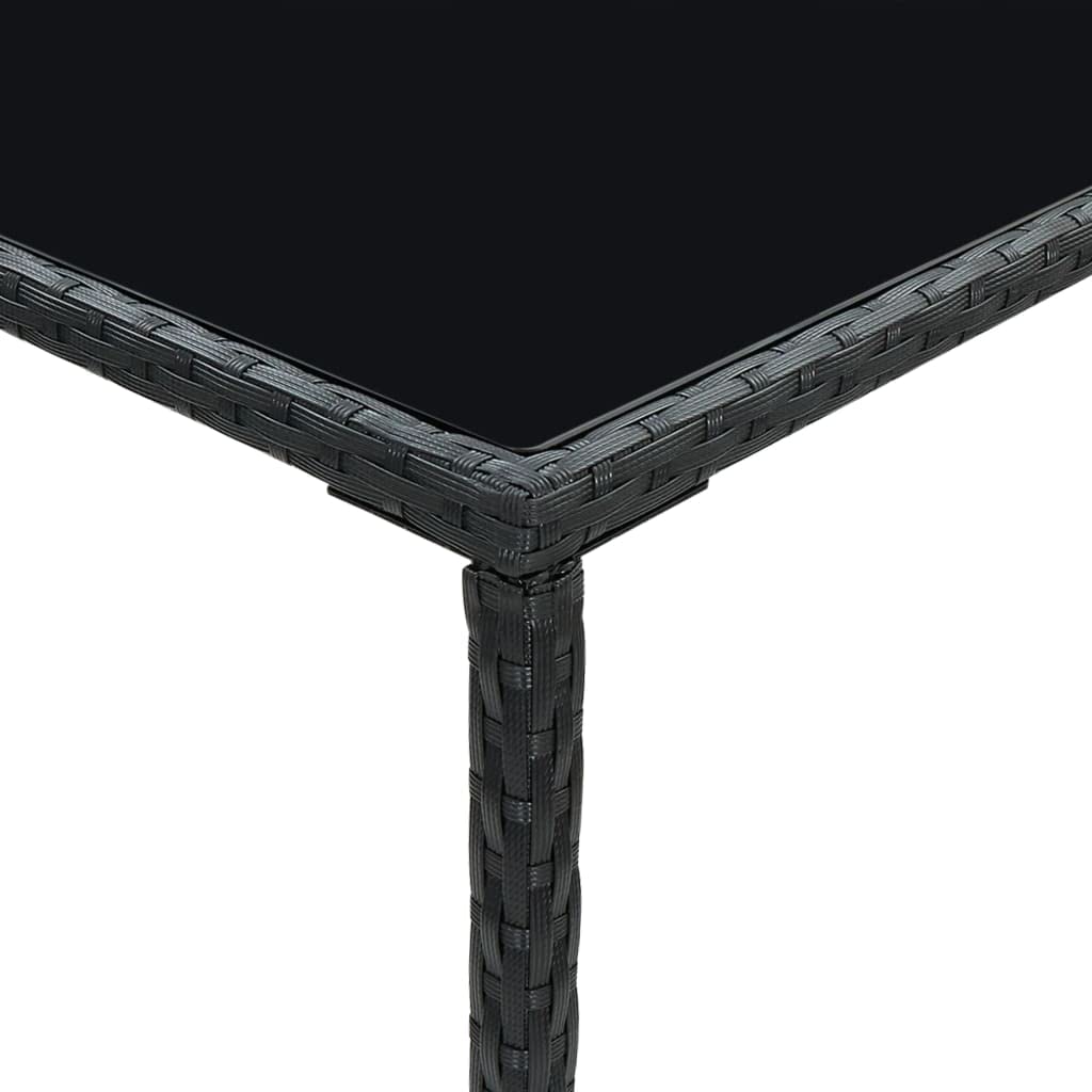 Black Outdoor Patio Bar Table 27.6