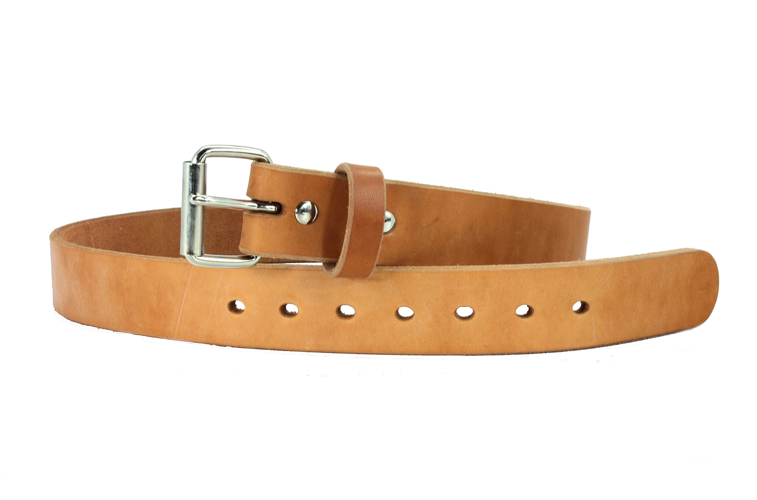 Daltech Force® Roughcut® Concealed Carry CCW Gun Belt - 15-17 oz Full Grain Natural Leather Belt for Men | Durable & Comfortable EDC Belt for Firearm Enthusiasts & Everyday Wear
