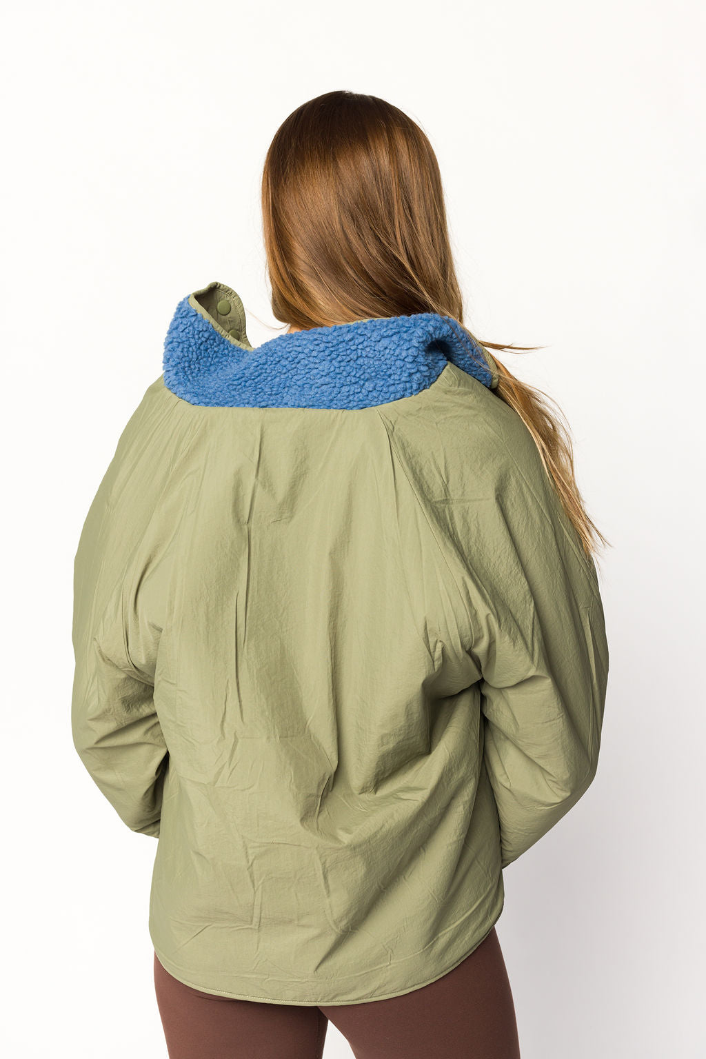 Skylar Reversible Jacket for Women - Lightweight Waterproof Windbreaker with Hood, Sea Blue & Navy - Perfect for Hiking, Travel & Outdoor Activities