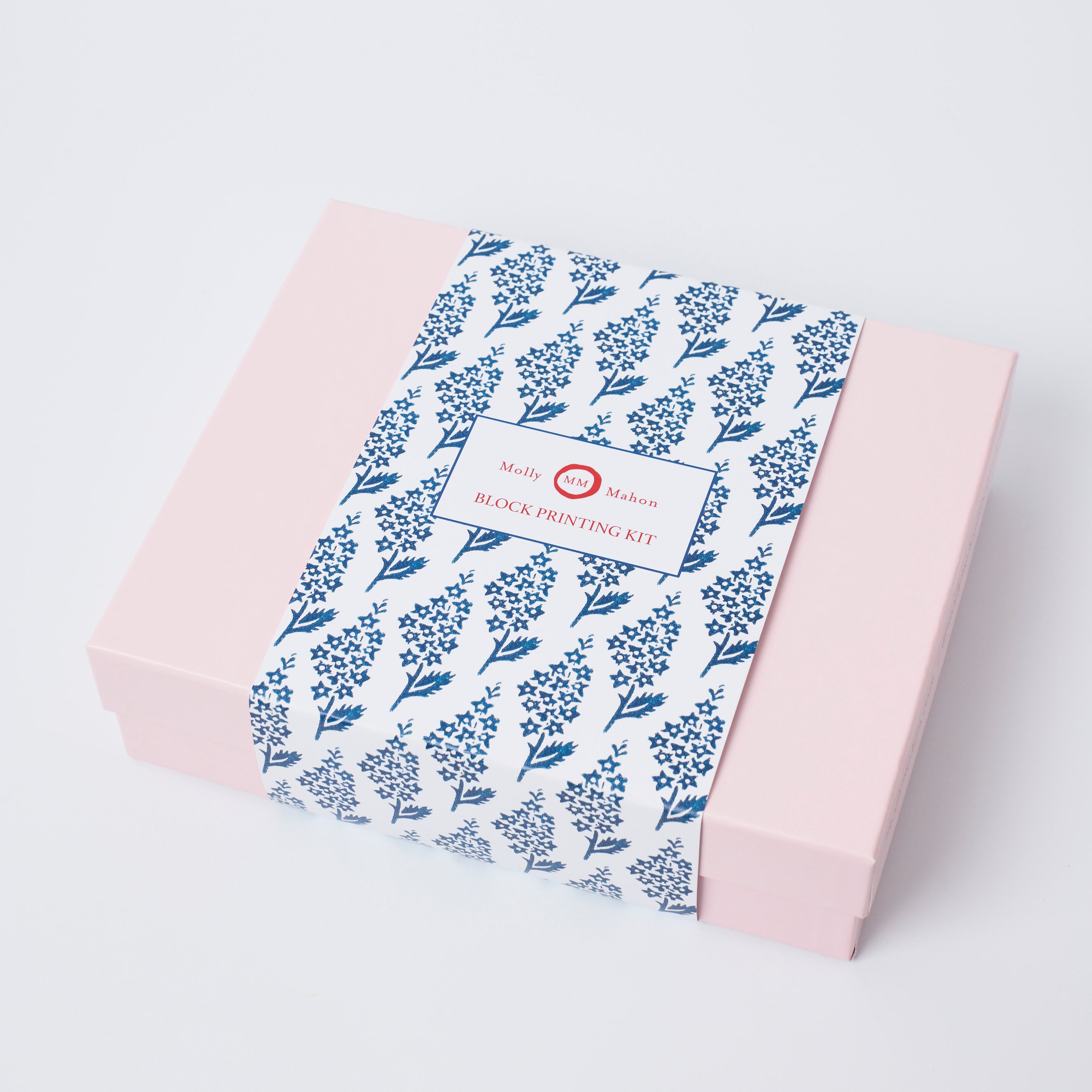 Handmade Block Printing Kit for Napkins - Delph Indigo Dye - DIY Fabric Stamping Set for Table Linens, Home Decor & Gift Making