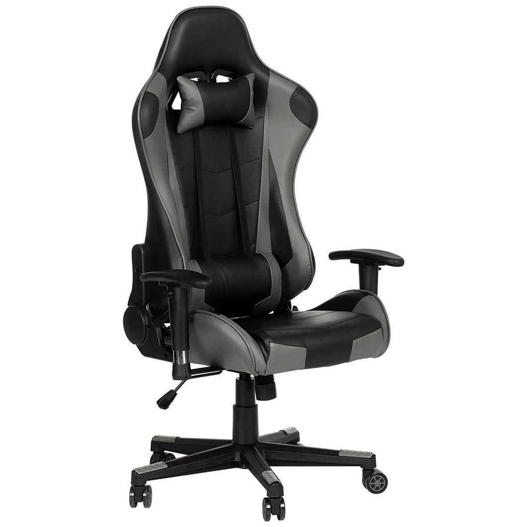 Premium Gaming Chair - Ergonomic PU Leather High Back Computer Chair with 3D Adjustable Armrests, Memory Foam Headrest & Lumbar Support for Adults & Teens | Perfect for Esports, Office Work & Home Gaming Setup