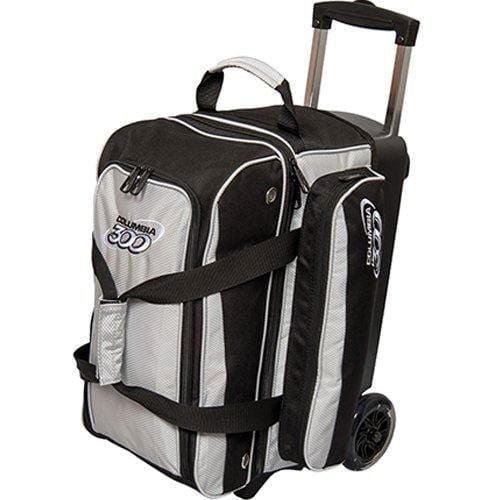 Columbia Icon Double Roller Silver Bowling Bag - Durable & Stylish for Travel & League Play - Perfect for Bowling Enthusiasts & Athletes