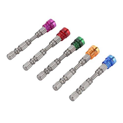 Magnetic S2 Alloy Steel Drywall Screwdriver Bits Set - 1/4 Inch Hex Shank, 65mm Length for Cordless Drills & Power Tools - Ideal for Drywall Installation, Furniture Assembly & DIY Projects (Colorful)
