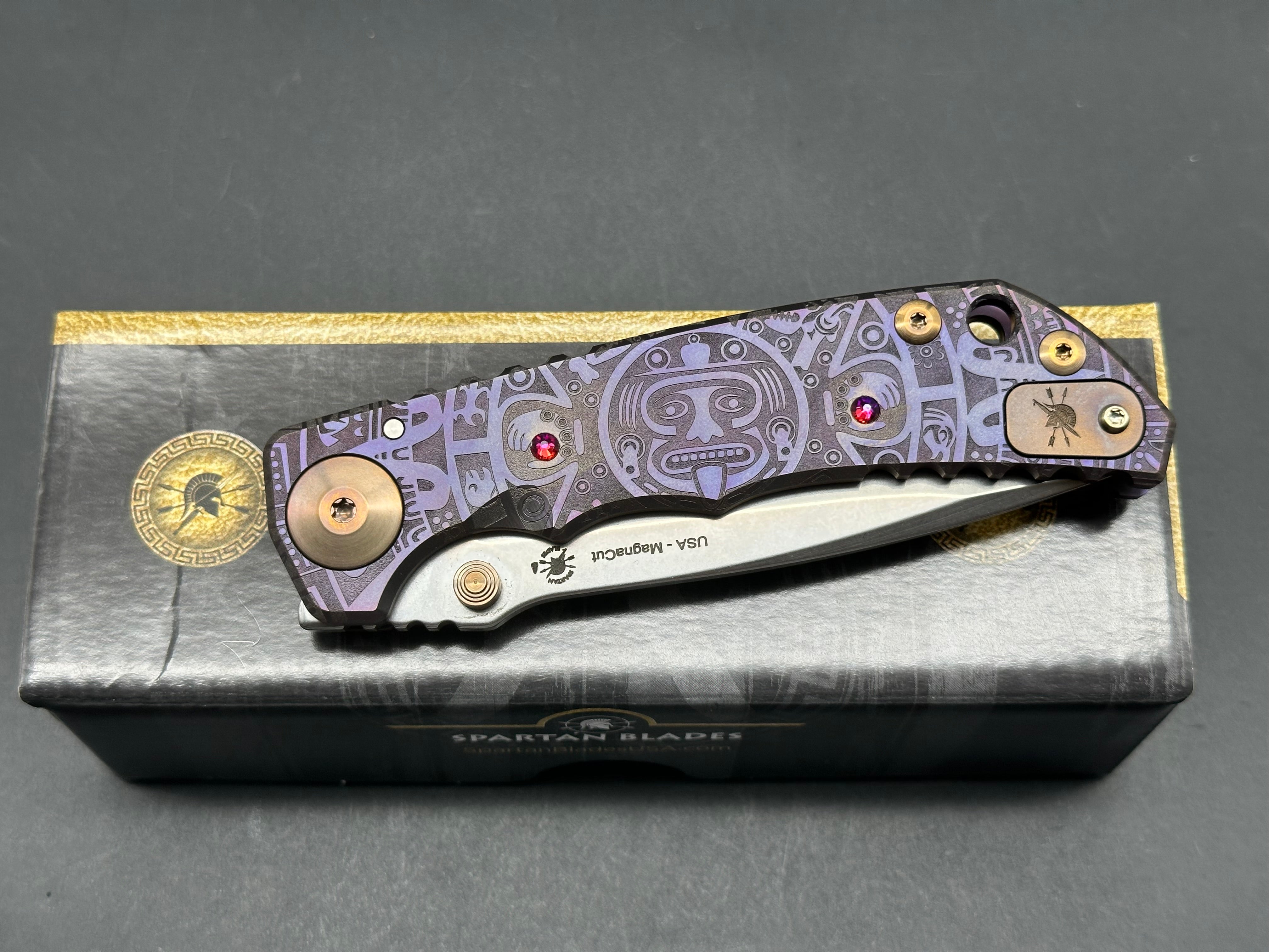 Spartan Harsey Mayan Folding Knife - MagnaCut Steel Blade | EDC, Outdoor Survival, Camping & Tactical Use