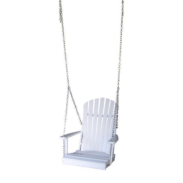 Premium A&L Furniture Poly Adirondack Chair Swing - Durable Outdoor Patio Furniture for Garden, Deck, Poolside - Weather-Resistant & Comfortable Hanging Chair for Relaxation