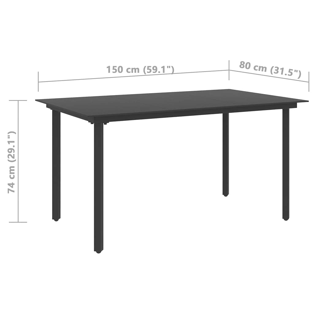 Outdoor Patio Dining Table - 59.1