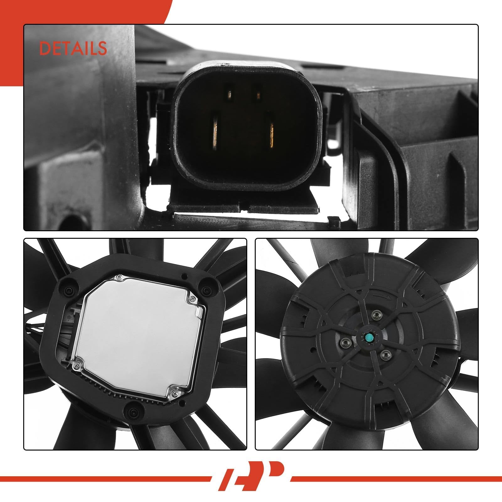 Premium Brushless Motor Engine Radiator Cooling Fan Assembly for BMW 335i 335i xDrive 335is 335xi X1 135i Z4 (2007-2015) - High Performance Replacement Part for Engine Cooling System | Perfect for Summer Driving, Track Days & Heavy Traffic Conditions
