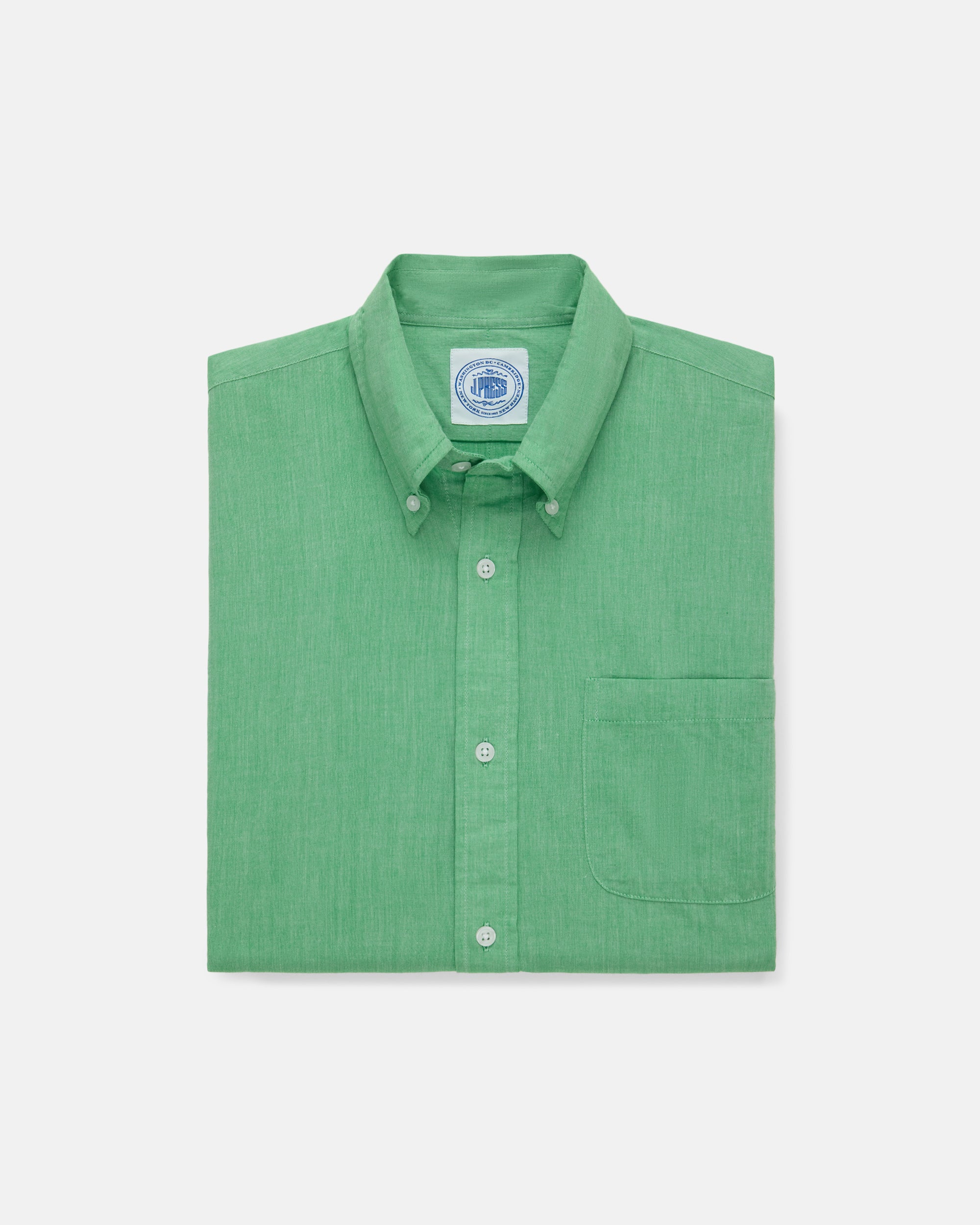 Men's Casual Short Sleeve Chambray Sport Shirt - Breathable Comfort Fit for Outdoor Activities, Golf & Summer Wear