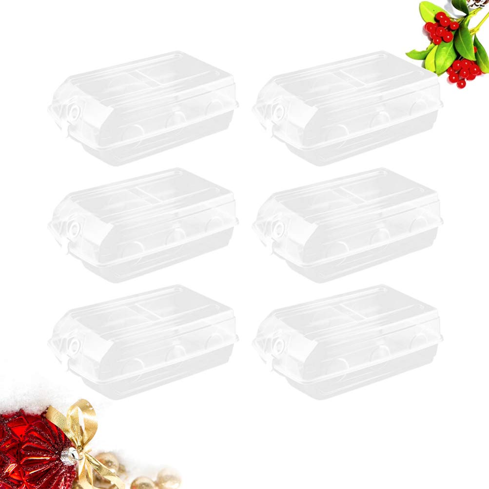 Cabilock 6-Piece Clear Flip-Drawer Shoe Storage Box Set - Foldable Stackable Clamshell Design with Lids - Thickened Plastic Shoe Organizer for Closet, Entryway & Bedroom Organization