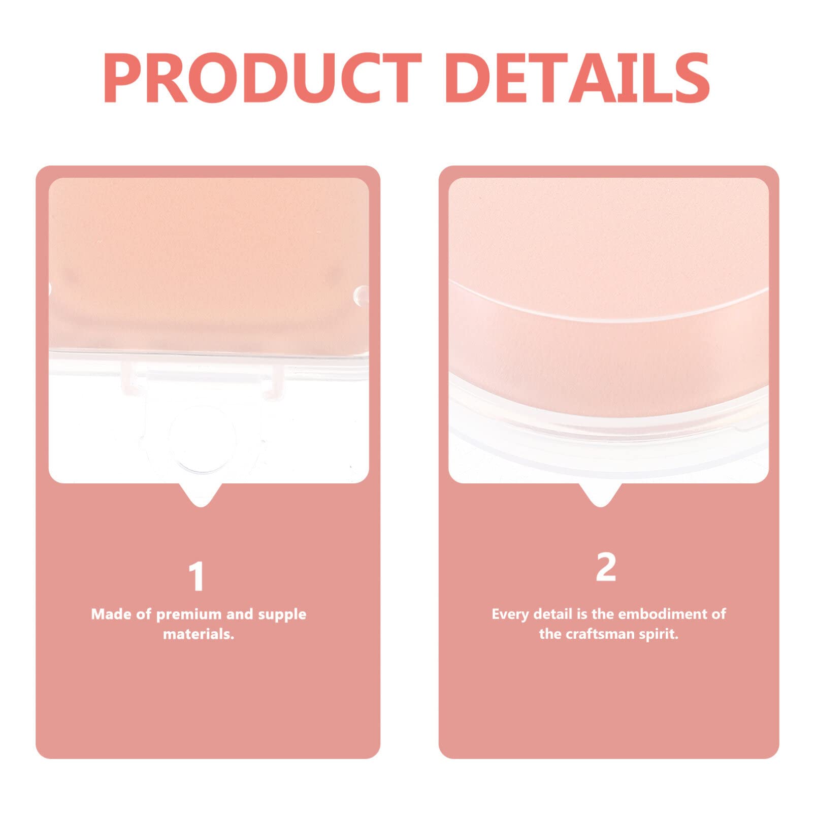EXCLUZO 2-Pack Powder Puffs & Makeup Sponges - Foundation Blender for Wet or Dry Use - Soft Makeup Puffs for Women & Girls - Perfect for Liquid, Powder & Cream Foundation Application