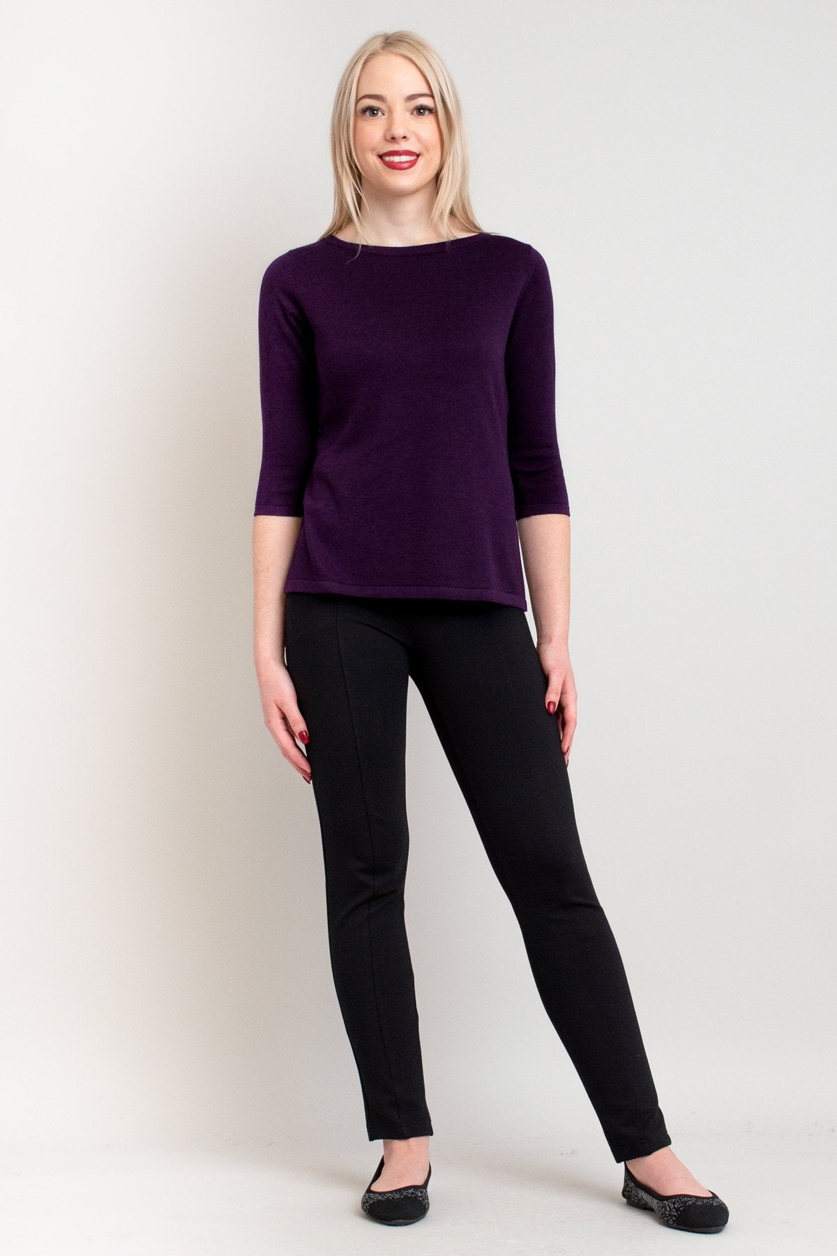Betula Sweater - Soft Bamboo Cotton Blend in Royale Color | Women's Casual Knit Pullover for Fall & Winter | Perfect for Office, Date Night and Cozy Evenings