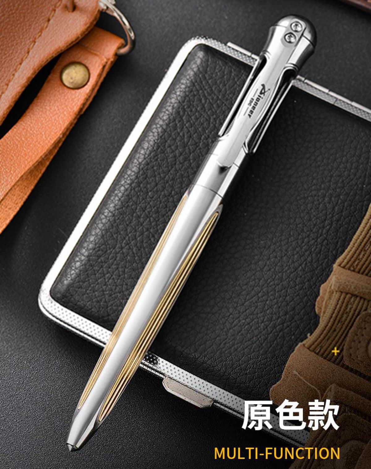 Titanium Alloy EDC Pen - Multi-Functional Writing Tool for Outdoor, Survival, Camping & Everyday Carry | Portable Tactical Pen with Collection Case