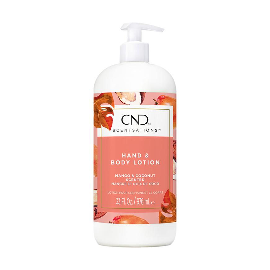 CND Scentsations Moisturizing Lotion with Mango & Coconut - Hydrating Body Cream for Dry Skin - Perfect for Summer, Beach & Vacation Use