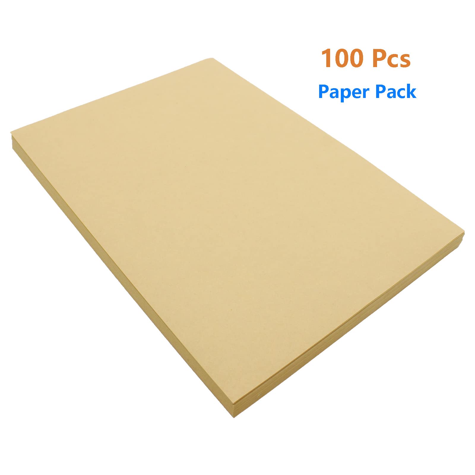 100 Sheets Kraft Sticker Paper Labels - 8.25