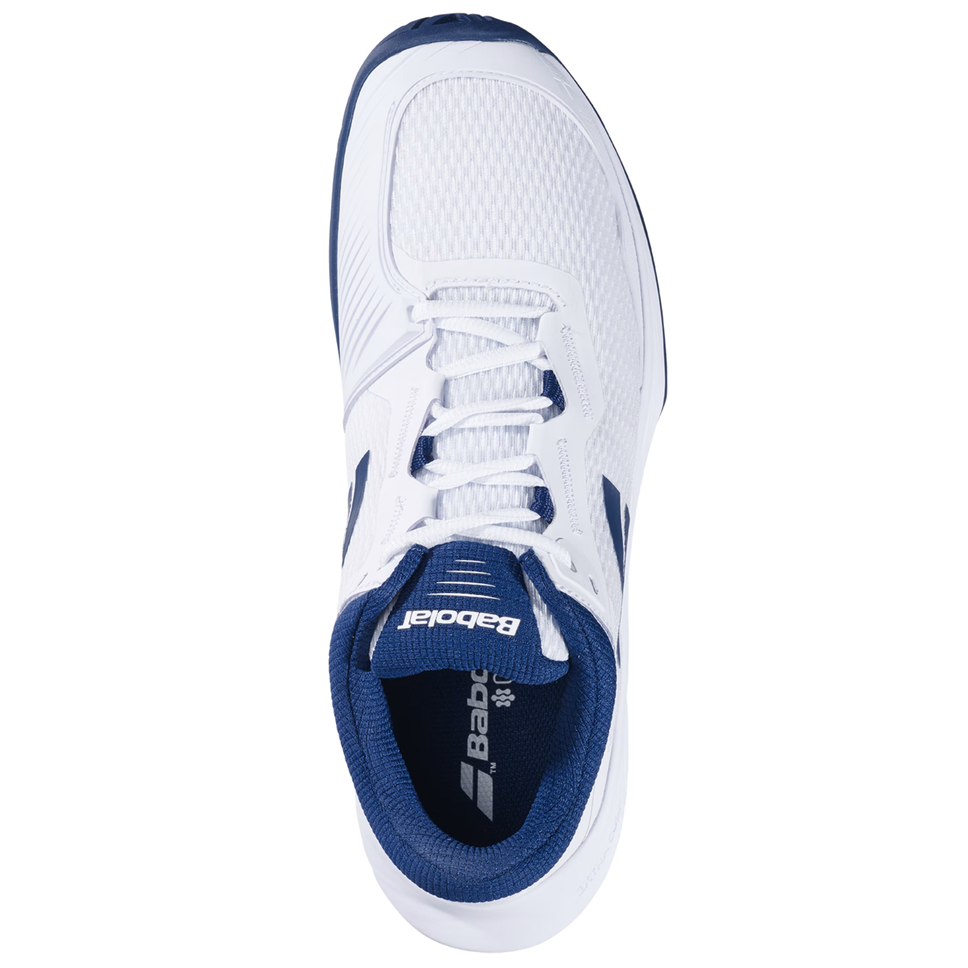Babolat SFX4 All Court Men's Tennis Shoes - White/Estate Blue | Lightweight & Durable for Hard Court & Clay Court Play