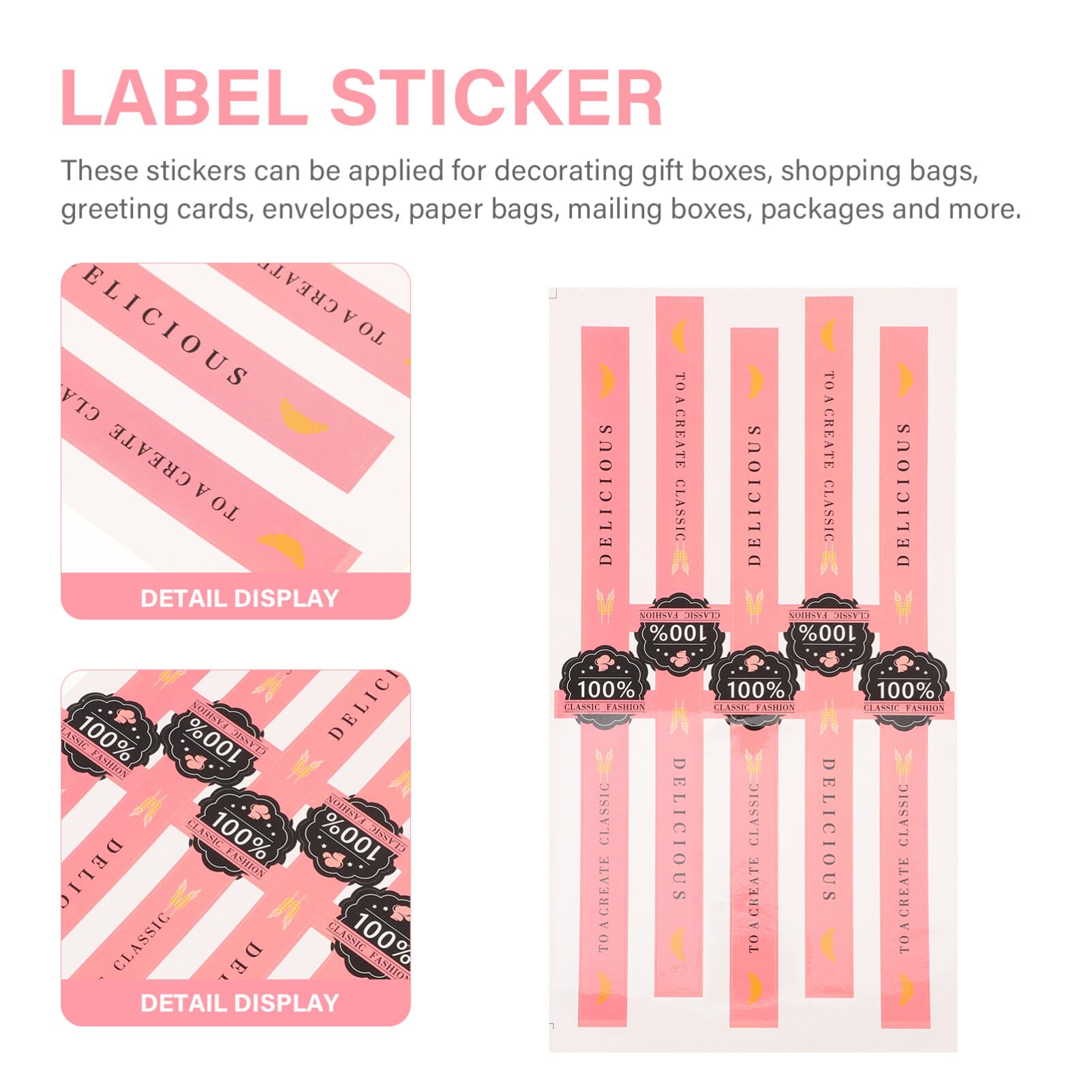 50PCS Tamper Proof Pastry Seal Stickers for Cake Box Packaging, Bakery Wrapping, Drink Sealing - Food Safe Adhesive Labels for Secure Baking & Dessert Packaging