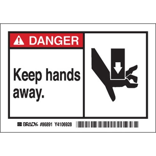 Brady 86891 Machine Equipment Labels - 20 Packs of 5 (100 Labels Total) - Durable Industrial Tags for Machinery, Tools & Safety Identification