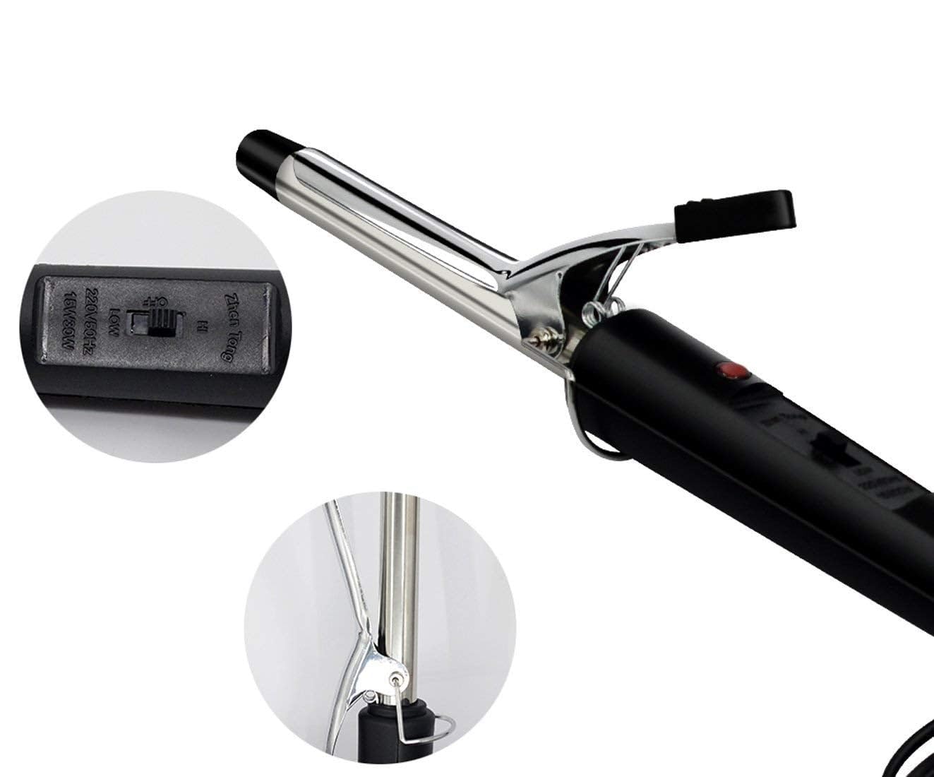 Best Hair Curling Iron Rod for Women - Professional 1 Inch Black Curling Wand for Long & Short Hair - Perfect for Salon, Home Styling & Special Occasions