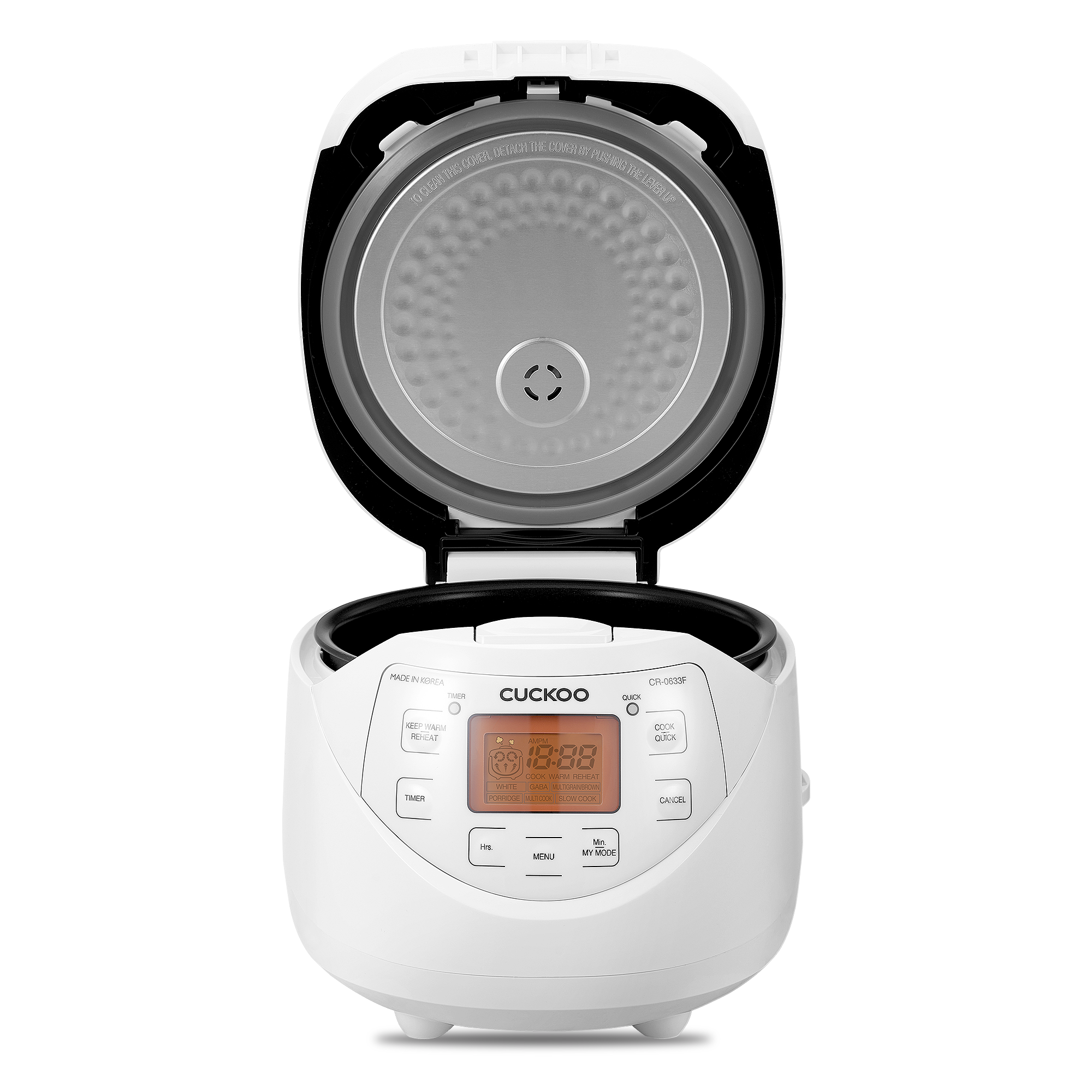 6 Cup Micom Rice Cooker (CR 0633F) - Smart Multi-Functional Electric Rice Steamer with Fuzzy Logic Technology - Perfect for Cooking Rice, Steaming Vegetables & Meal Prep in Small Kitchens