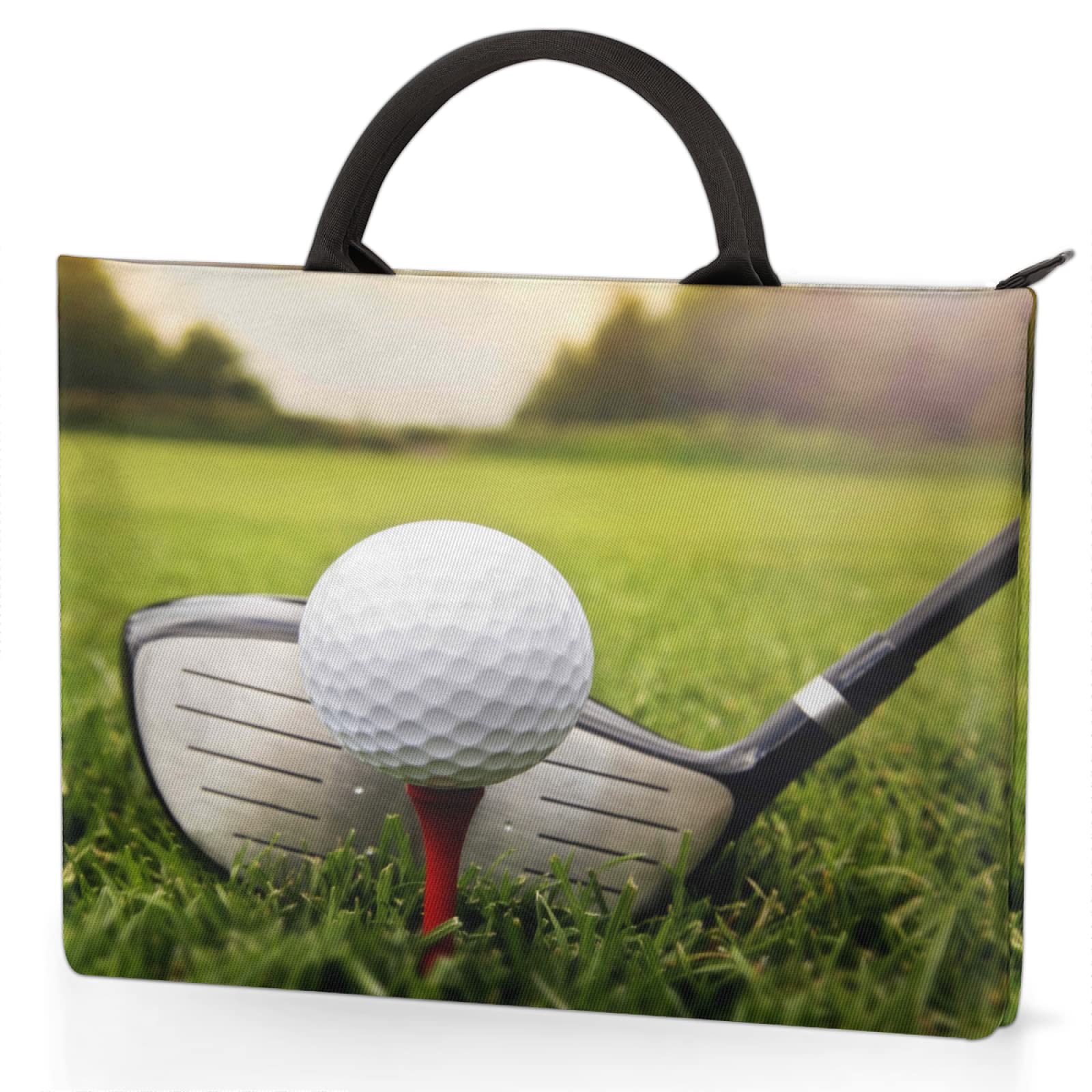 Premium 12/13 Inch Golf-Themed Laptop Sleeve Case - Slim Protective Cover with Handle for MacBook & Notebook Computers - Ideal for Golf Enthusiasts, Office Work, Travel & Business Meetings