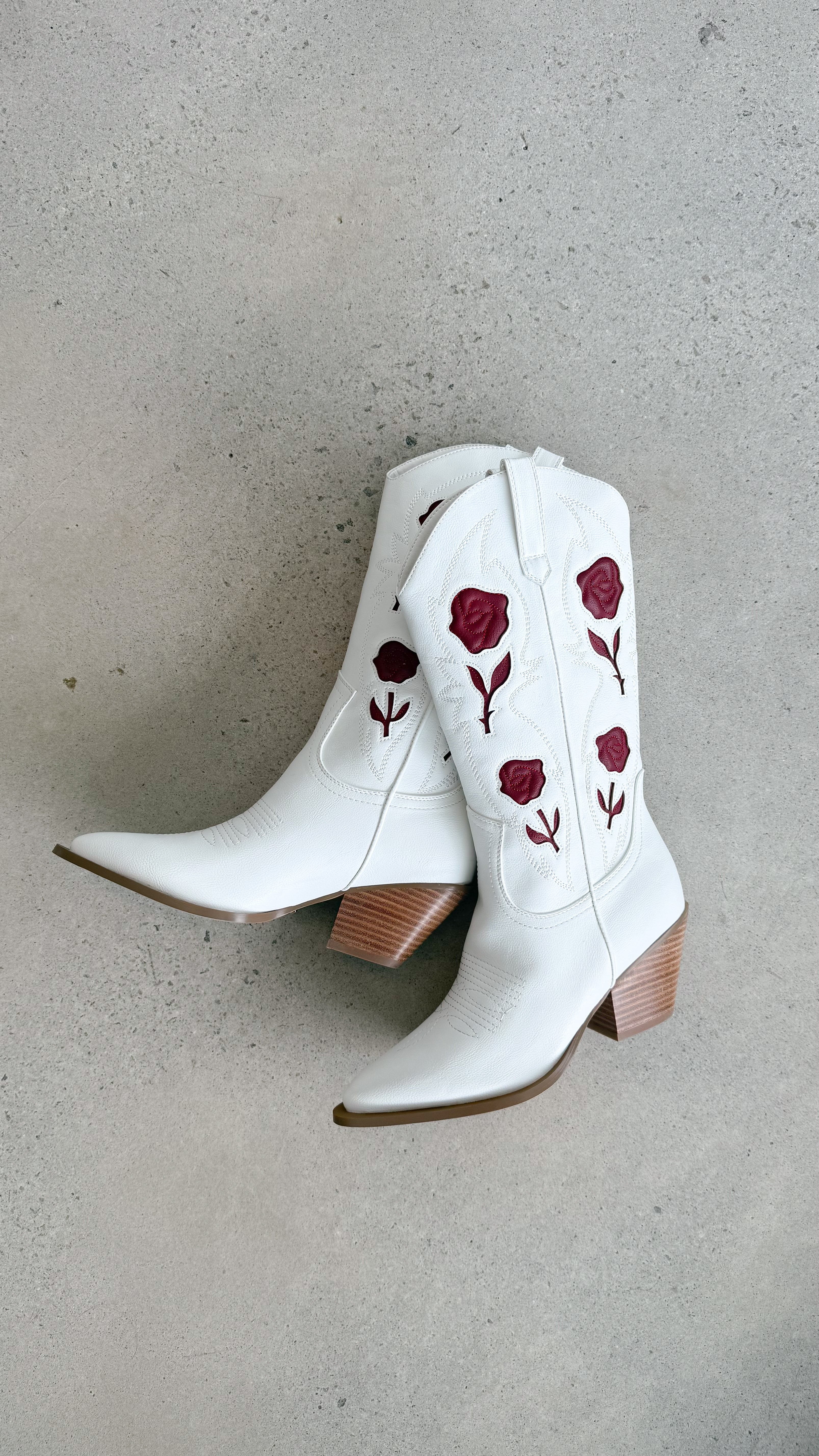 Arden Boots - Women's White Garnet Leather Ankle Boots for Casual & Dressy Outfits | Comfortable & Stylish Fall & Winter Footwear