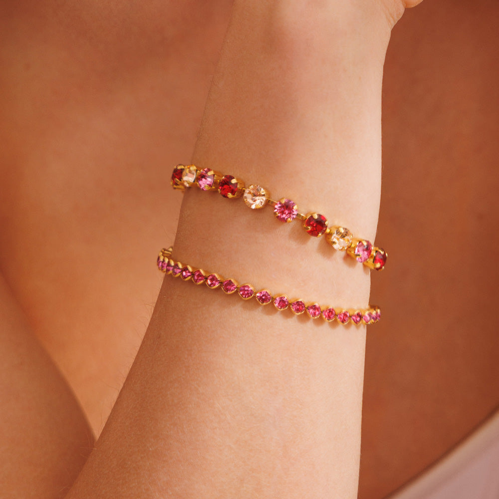 Nicola Bracelet & Scarlet Combo - Stylish Stackable Bracelet Set for Women | Perfect for Everyday Wear, Date Nights & Gift Giving