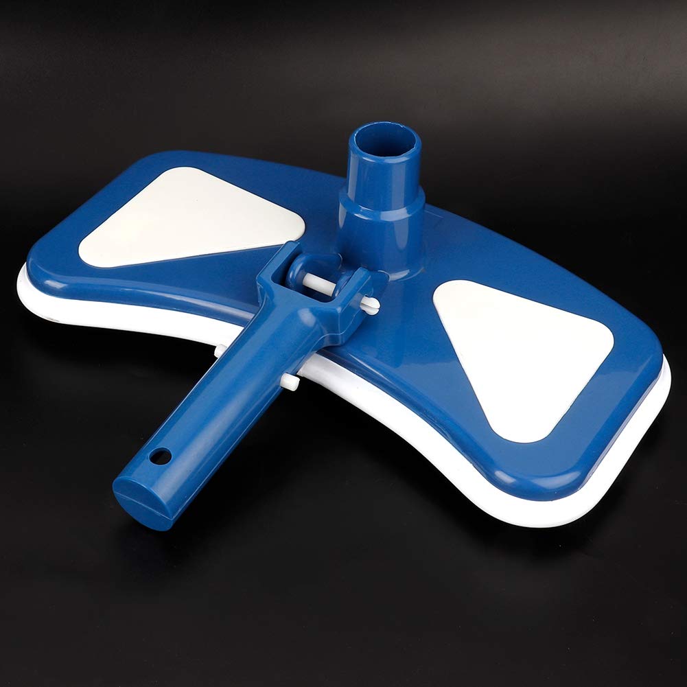 Yosoo 12 Inch Pool Vacuum Head - Heavy Duty Swimming Pool Cleaner with Curved Blue & White Suction Brush for In-Ground & Above Ground Pools - Perfect for Leaves, Dirt & Debris Removal