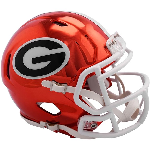 Georgia Bulldogs Riddell FLASH Speed Mini Helmet - Authentic College Football Collectible for Fans, Display & Gifts - Perfect for Game Day Decor, Sports Memorabilia Collections & Bulldog Fan Gifts