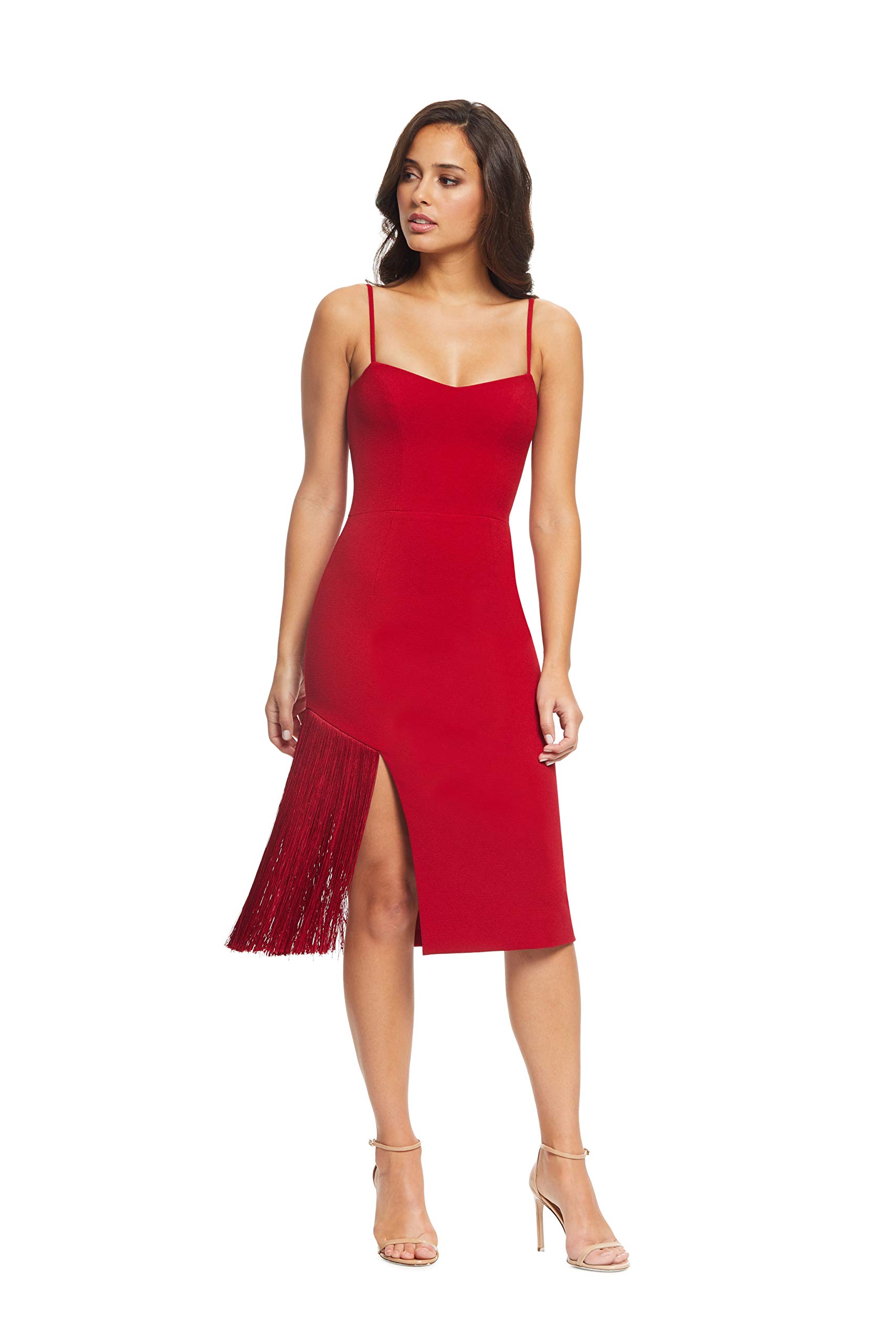 Dress the Population Women's Bodycon Dress - Slim Fit Stretchy Midi Dress for Night Out, Party & Cocktail Events | Flattering Sexy Clubwear for Women