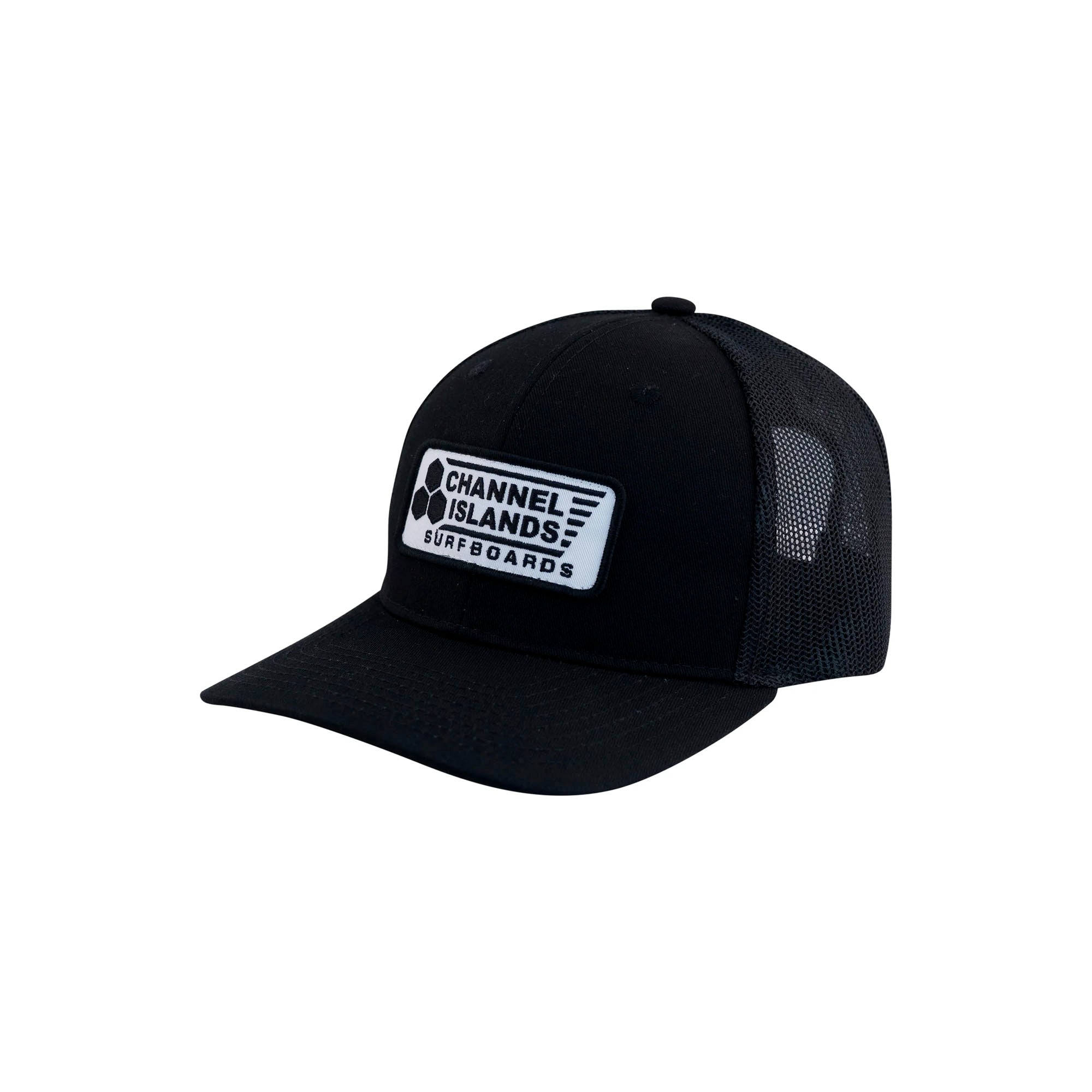 Channel Islands Heritage Patch Men's Hat - Black | Vintage Surf Style Baseball Cap for Beach, Surfing & Outdoor Adventures