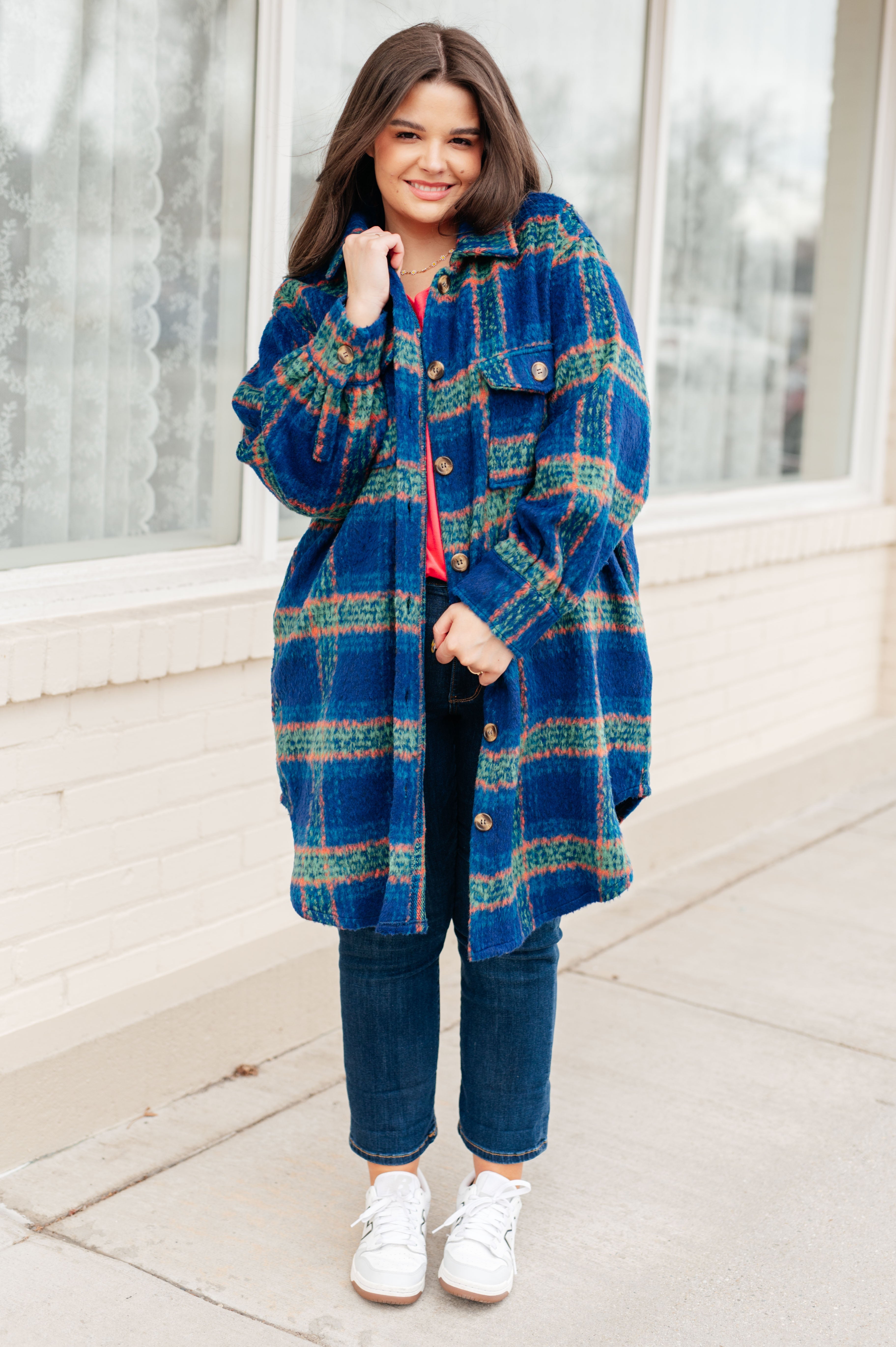 No Tears Plaid Coat for Women - Soft & Comfortable Winter Jacket - Perfect for Outdoor Activities & Casual Wear