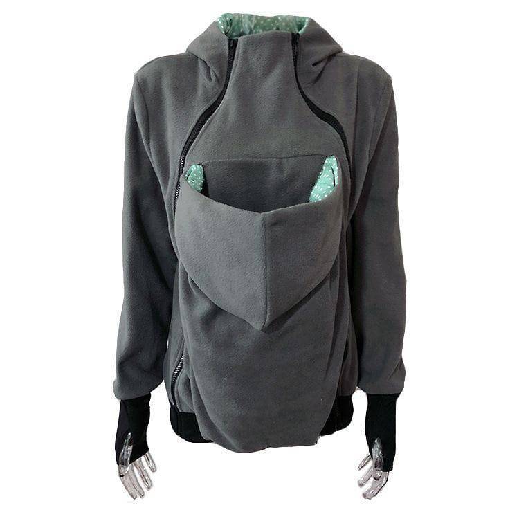 Cozy Cuddle Pouch Hoodie for Women & Men - Soft Fleece-Lined Kangaroo Pocket Sweatshirt - Perfect for Lounging, Travel & Cold Weather