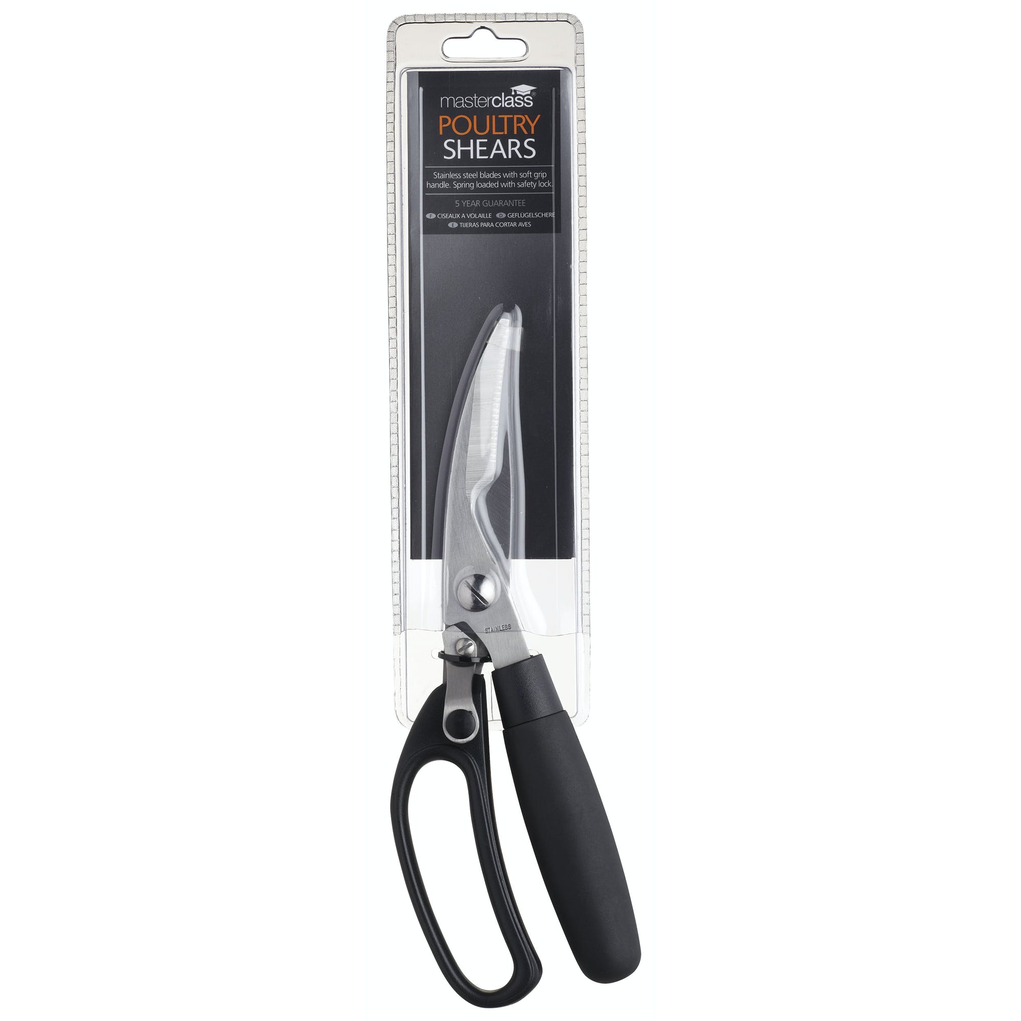 24cm Professional Poultry Shears - Heavy Duty Kitchen Scissors for Cutting Chicken, Turkey & Bones - Perfect for Butchers, Chefs & Home Cooking