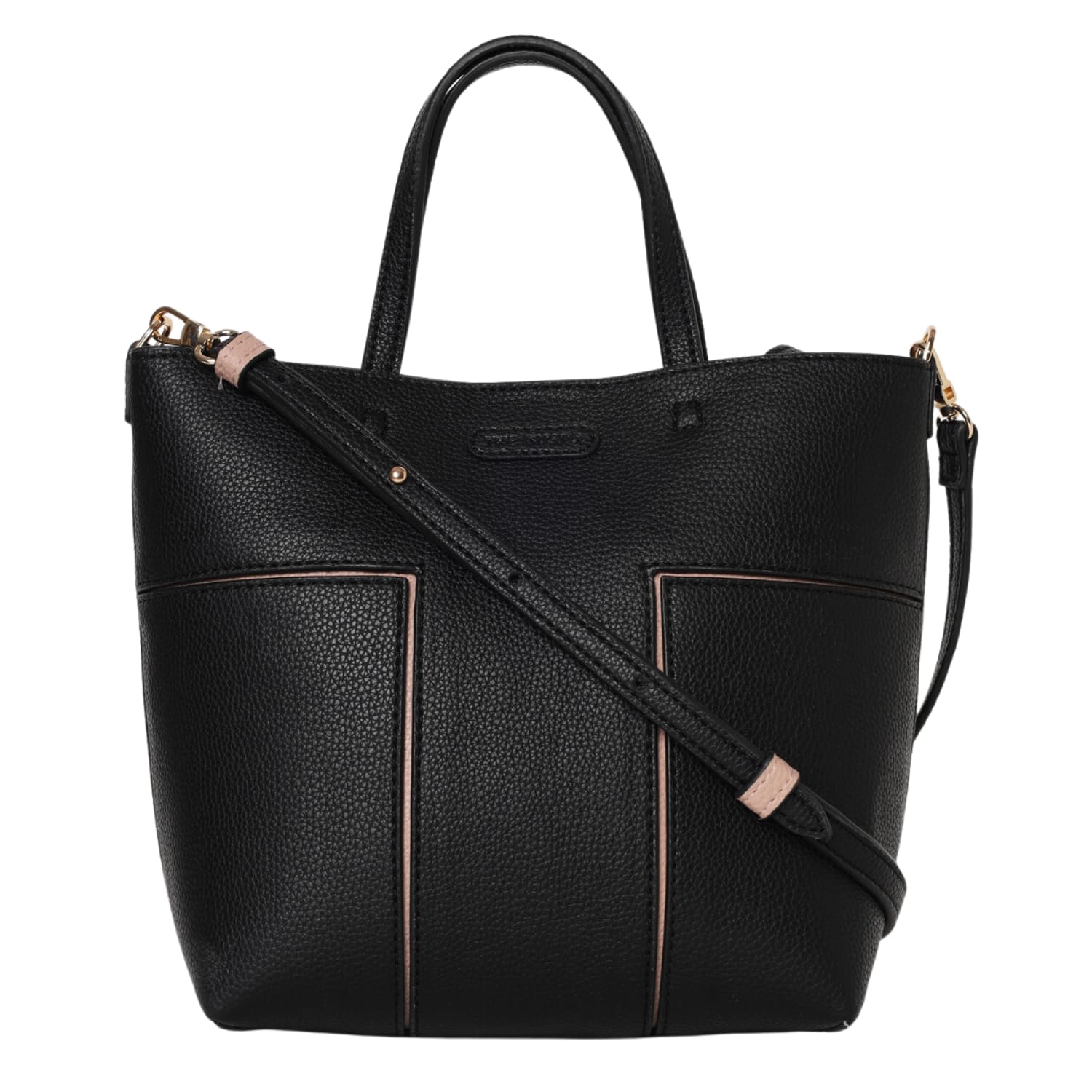 Eco-Friendly Vegan Tote Bag for Women - Faux Leather Large Capacity Shoulder Handbag | Perfect for Work, Travel & Shopping (Black)