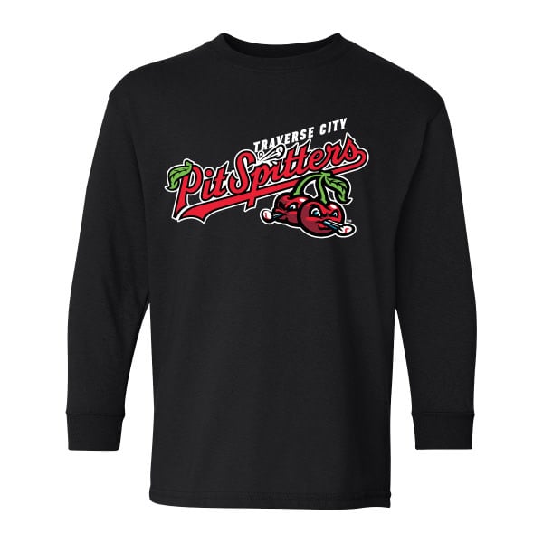 Youth Primary Logo Black Long Sleeve T-Shirt for Boys & Girls | Comfortable Cotton Tee for School, Sports & Casual Wear