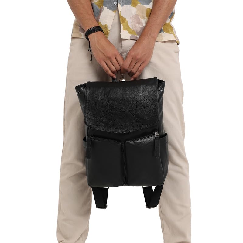 French Style Men's Casual Backpack - One Size with Zipper Closure & Adjustable Straps | Waterproof Travel Backpack for Men & Teens | Perfect for Commuting, School & Weekend Getaways